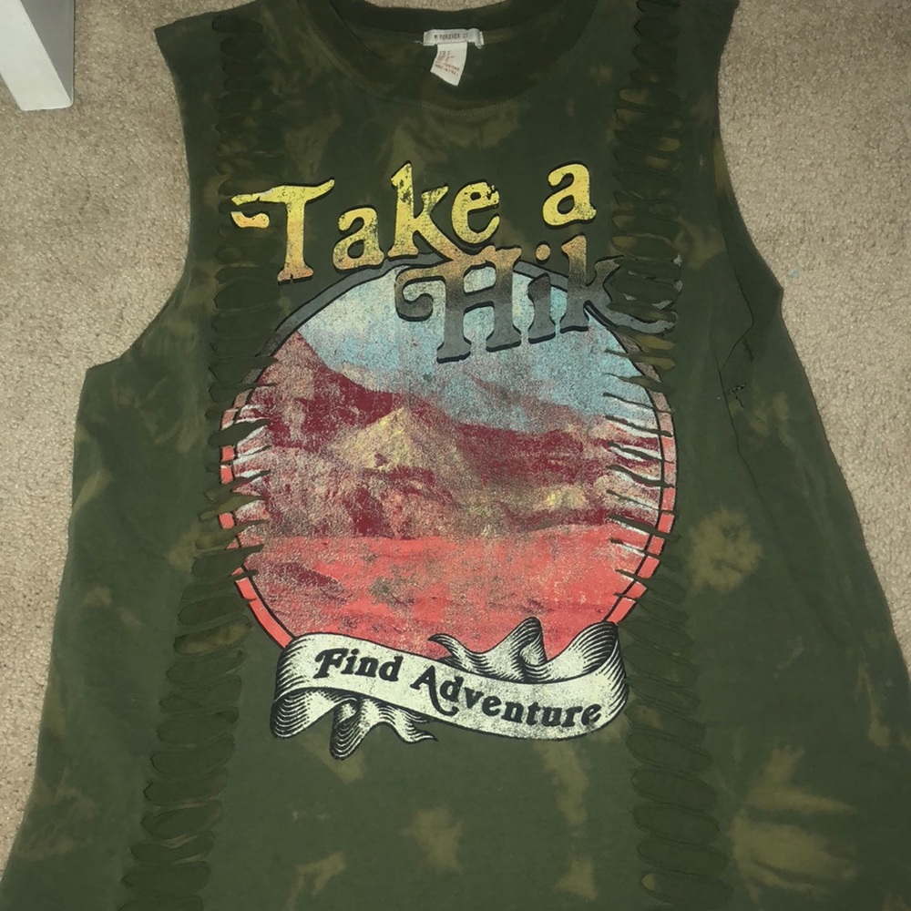 Green “Take a Hike” tank!